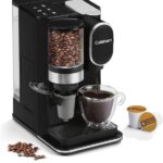 Cuisinart Single-Serve Coffee Maker + Coffee Grinder with 8 oz., 10 oz., and 12 oz. Serving Size, Compatible with Single-Cup Pods, 48-Ounce Removable Reservoir, Stainless Steel, DGB-2