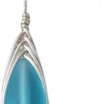 Yinahawaii Handmade Sea Glass Necklace, Hawaiian Jewelry For Women, Braided Teardrop Necklace, Unique Sea Glass Jewelry For Women Birthday Gift