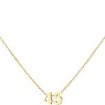 Number Necklace for Women Dainty 18K Gold Plated Pendant Necklace Charm Birth Month Personalized Jewelry Birthday Gift