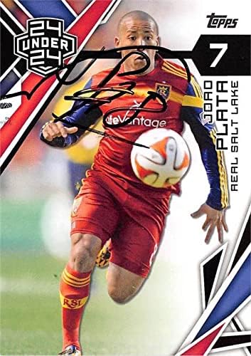 Joro Plata autographed soccer card (Real Salt Lake Ecuador MLS) 2015 Topps #160 – Autographed Soccer Cards