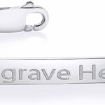 Gem Stone King Made in Italy 925 Sterling Silver Customized and Personalized Engravable ID Curb Chain Bracelet (7,7.5,8,8.5 Inch, 4MM Wide, Lobster Clasp)