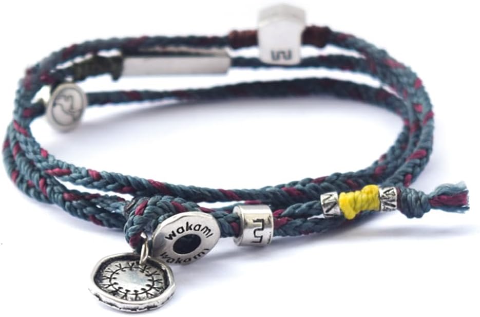 Wakami Handmade Bracelet | Fair Trade Men’s Jewelry, Boho Bracelets for Man | Trendy Braided Bracelet Stack | Waterproof