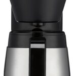 Cuisinart 5-Cup Coffee Maker with Stainless Steel Carafe, Coffee Machine with Removable Water Reservoir, Charcoal Water Filter, 30-Minute Keep Warm, and Brew Pause, DCC-5570NAS, Stainless Steel