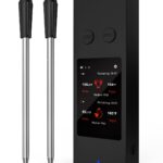 Bluetooth Wireless Meat Thermometer with App, Touch Screen, Audible Alarm, 2 Probes, 800ft Range & Rechargeable Base, Kitchen Food Thermometer for Cooking, BBQ, Smoker | Stocking Stuffers for Men