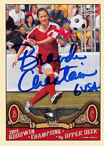 Brandi Chastain autographed Soccer Card (USA SOCCER) 2011 Upper Deck Goodwin Champions #18 – Autographed Soccer Cards