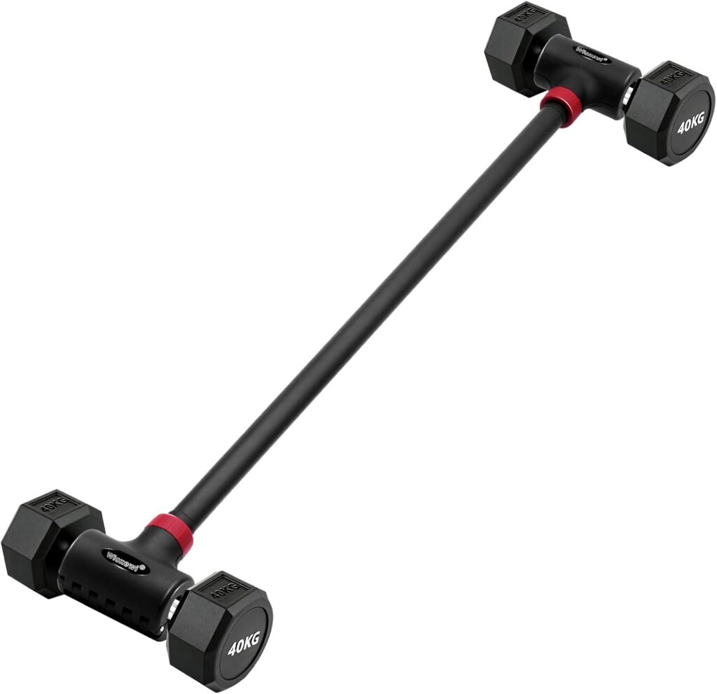 Dumbbell Converter – Adjustable Barbell Converter (Fits 1.2–1.5 Inch Handles), Heavy-Duty Cast Iron with ABS Snap-Lock Clamps, Portable Home Gym Attachment