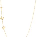 925 Sterling Silver Sideways Initial Necklace, Custom Letter Name Necklace with Symbol, Personalized Jewelry, Gift for Her, Mother’s Day Necklace, Christmas Gift