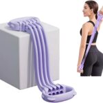 Resistance Bands with Handles – 8 Tube Adjustable Silicone Exercise Bands Set for Women, Heavy Duty Figure 8 Workout Bands for Home Gym, Physical Therapy, Strength Training & Full Body Fitness