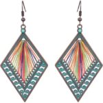 Silver/Gold Boho Dangle Statement Earrings for Women Trendy,Handmade Vintage Dainty Cute Long Drop Summer Earrings,fashion Accessories Jewelry Gifts