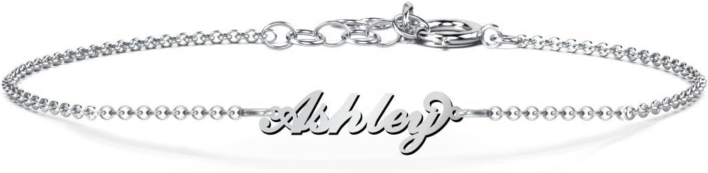 TSD 10K Gold Personalized Flourish Name Bracelet by JEWLR