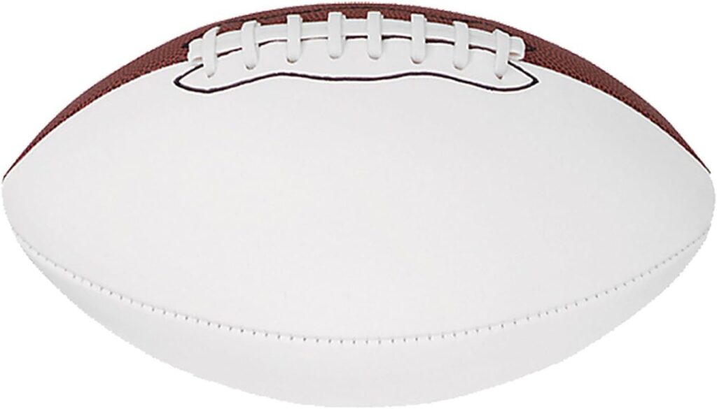 Baden Mini 8.5-Inch Size Autograph Football with 2 Brown and 2 White Panels