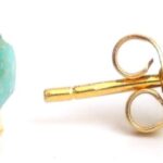 Gempires Natural Raw Prong Setting Stud Earrings, 8-10 mm Crystals Earring, Handmade Jewelry, Gift for Her