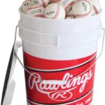 Rawlings | Official League Competition Grade Baseballs | ROLB1X | Game/Practice Use | Youth/14U | Bucket | 24 Count