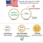 Small Gold or Sterling Silver Huggie Hoop Earrings for Women Cartilage Nose Helix Tragus