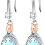 Butterfly/Fan/Mermaid Tail/Dragonfly/Celtic/Moonstone/Black Onyx/Moss Agate Teardrop Drop Dangle Earrings Jewelry Gifts for Women Mom Wife