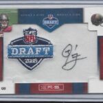 Josh Freeman 2009 Rookies & Stars Nfl Draft Patch On Card Auto Rc #d 56/100 – NFL Autographed Football Cards