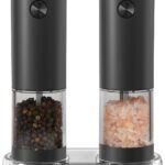 Automatic Electric Salt and Pepper Grinder Set with Adjustable Coarseness, 95ml Capacity, Battery Operated Spice Grinder, Perfect Kitchen Gadget Gift and Housewarming Gift