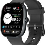 Fitness Tracker 2025 Ver. (Answer/Make Calls), 1.85″ Smart Watch Fitness Watches for Women Men with 24/7 Heart Rate Blood Oxygen Monitor Sleep Tracker 100+ Sport Modes IP68 Waterproof (Black)