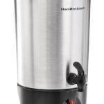 Hamilton Beach 45 Cup Coffee Urn and Hot Beverage Dispenser, Silver