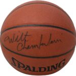 Wilt Chamberlain Los Angeles Lakers Signed Spalding Basketball PSA LOA – Autographed Basketballs