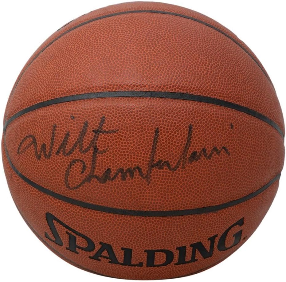 Wilt Chamberlain Los Angeles Lakers Signed Spalding Basketball PSA LOA – Autographed Basketballs