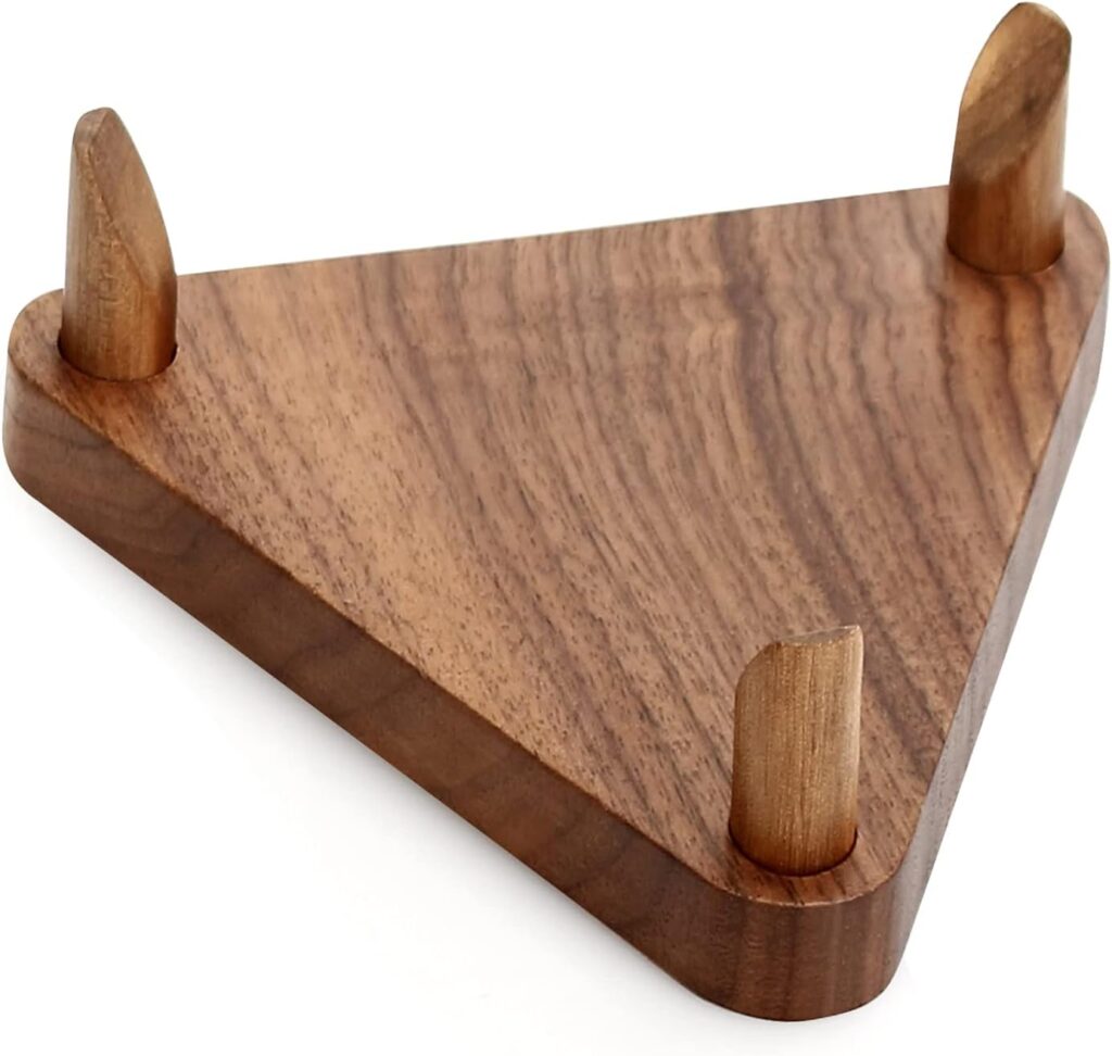 Ball Stand Holder Display Stand for Basketball Football Soccer Holder Rack Autographed Ball Memorabilia Display Case Solid Walnut Wood Made Ball Display Stand