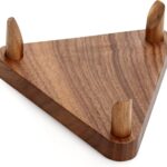 Ball Stand Holder Display Stand for Basketball Football Soccer Holder Rack Autographed Ball Memorabilia Display Case Solid Walnut Wood Made Ball Display Stand