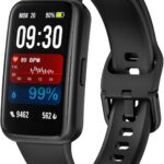 Fitness Trackers,Smart Watch with 1.47″ Color Screen,100+Sport Modes Fitness Watch with Heart Rate Sleep Monitor, Pedometer Step Counter Watch, 3TAM Waterproof Activity Trackers for Women Men,BK