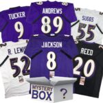 Autographed/Signed Baltimore Football Jersey Mystery Box with PSA JSA or Beckett COA