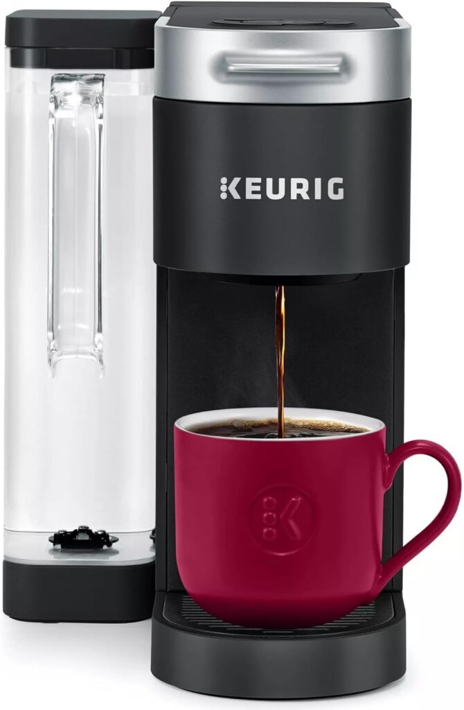 Keurig K-Supreme Single Serve K-Cup Pod Coffee Maker, MultiStream Technology, 4 Brew Sizes, 66oz Dual-Position Removable Reservoir, Black (Renewed)