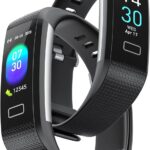 Portzon Fitness Tracker with Heart Rate Sleep Health Monitor for Men and Women, Waterproof Activity Step Tracker