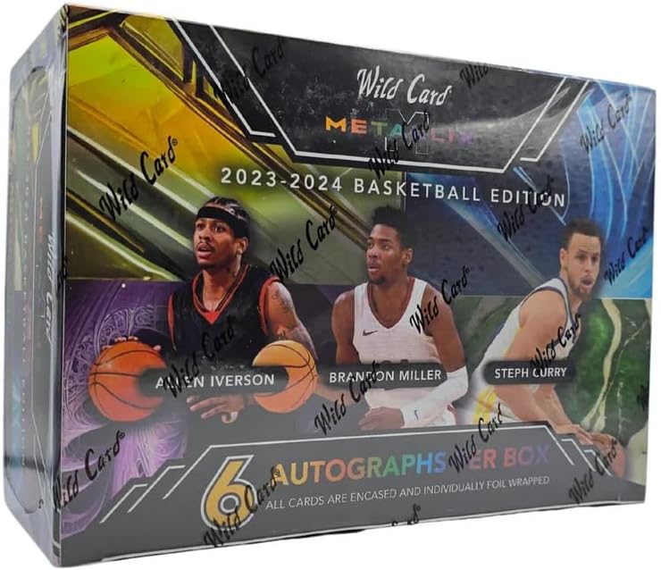 2023-2024 Wild Card Metallix Basketball Hobby Trading Card Box (6 Autographs Per Hobby Box)