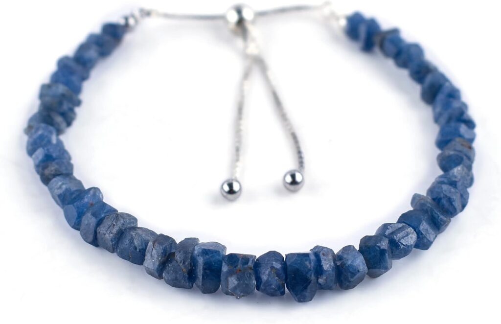 OdrillionGems Gemstones Beads Bolo Bracelet, Uncut Polished, Handmade, 925 Sterling Silver, Handmade, Adjustable Slider, Women Jewelry, Wedding, Valentine Gifts