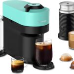 Nespresso Vertuo Pop+ Coffee and Espresso Maker by Breville with Milk Frother, Aqua Mint
