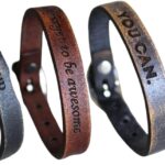 Personalized Leather Bracelet – Custom Wristbands, Engraved Cuff Bracelet, Custom leather bracelet for men, Cool Gifts for Husband, To My Man Bracelet, Personalized Gifts for Women