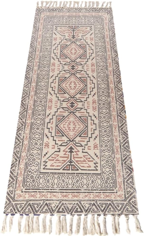 Cifupy Handmade Organic Yoga Mat made with Organic Cotton Yoga Mat – Non Slip Hand-Woven Foldable Yoga Rug Provides Excellent Comfort, Traction & Support for Indoor & Outdoor Use – 24 x 72 Inches