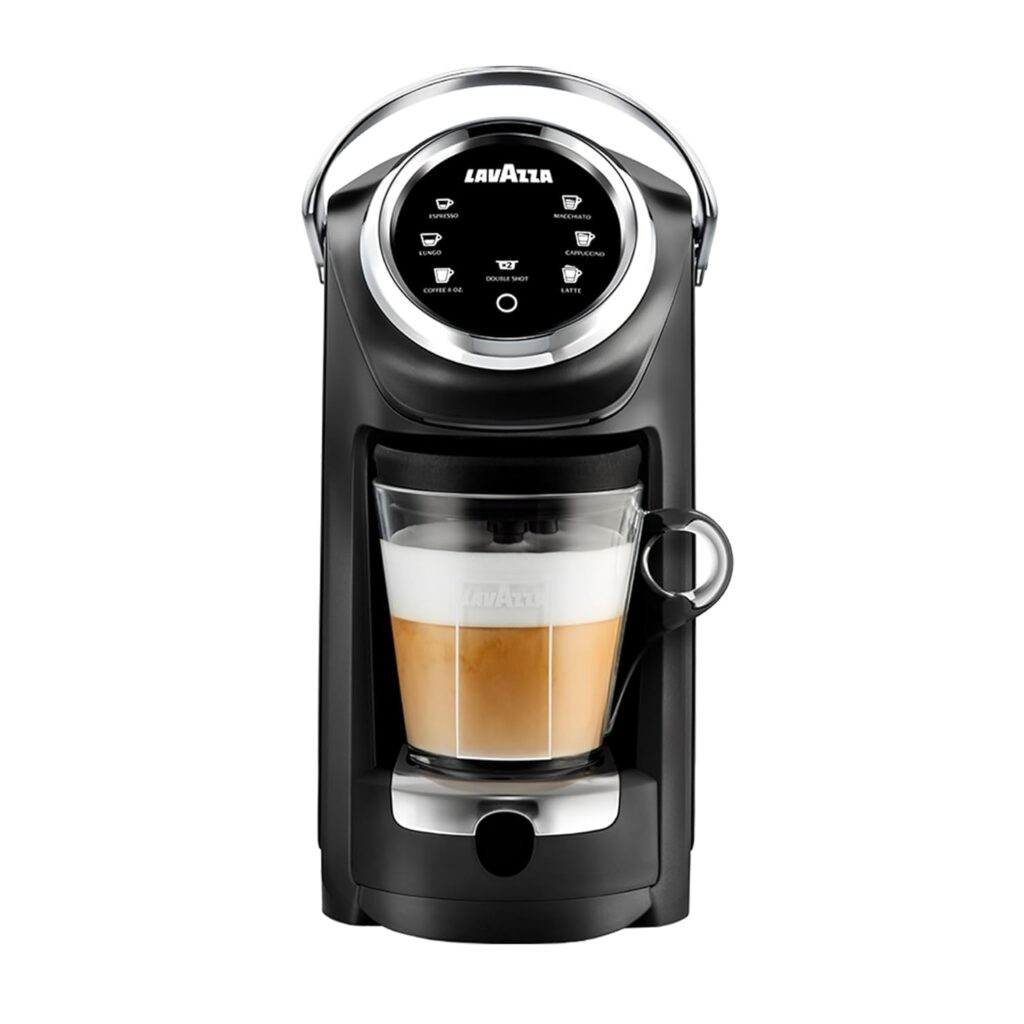 Lavazza Expert Coffee Classy Plus Single Serve ALL-IN-ONE Espresso & Coffee Brewer Machine – LB 400 – (Includes Built-in Milk Vessel/Frother)