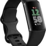 Fitbit Charge 6 Activity Tracker Heart Rate Monitoring, 7-Day Battery, Integrated Google Apps, Maps & Wallet, in-Depth Health Insights, Activity & Sleep Analysis, S & L Bands Included, Obsidian/Black