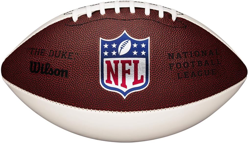 Wilson NFL Mini Autograph Football – Mini, Brown/White