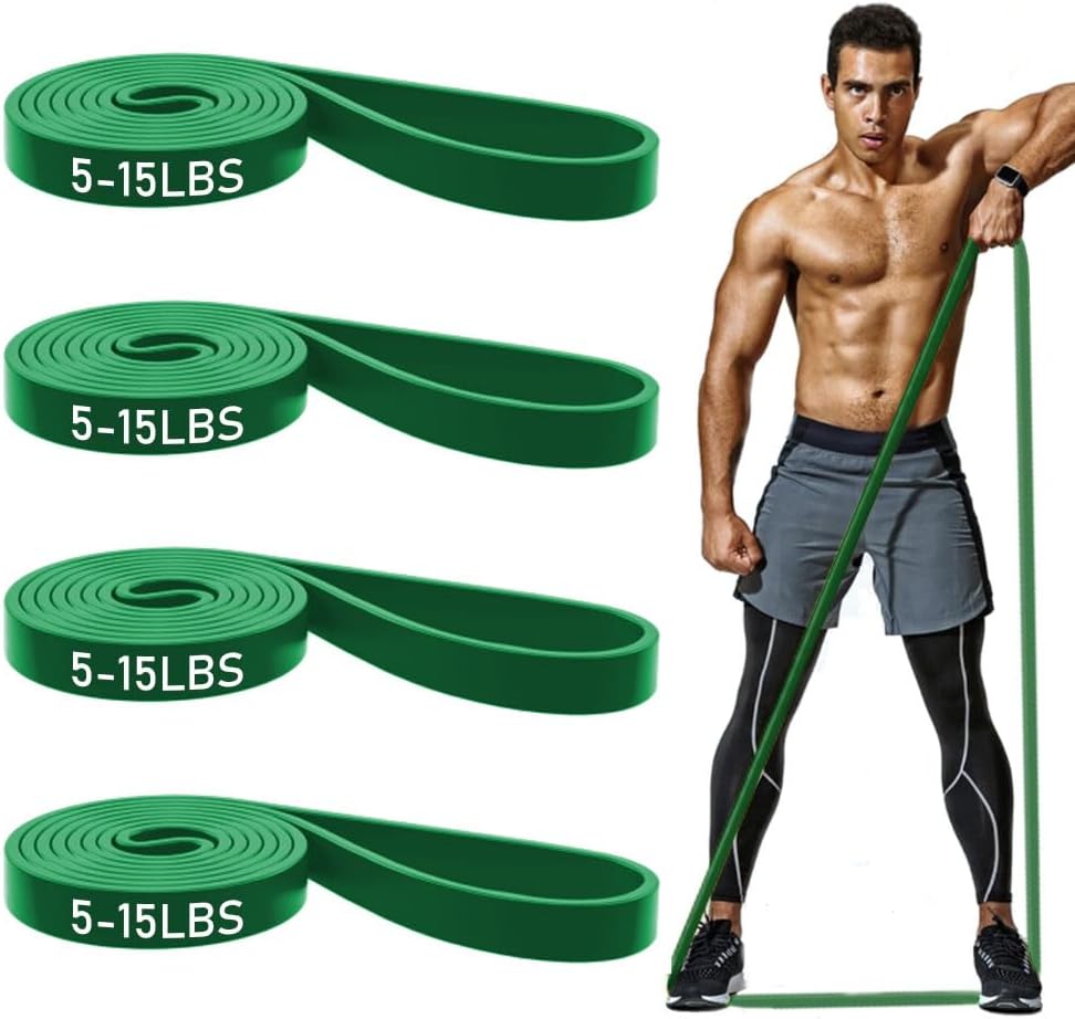 ROSAPOAR Resistance Band Pull up Band Fitness Exercise Bands Natural Latex for Workout Body Stretch Powerlifting Band Fitness Sport Training at Home/The Gym