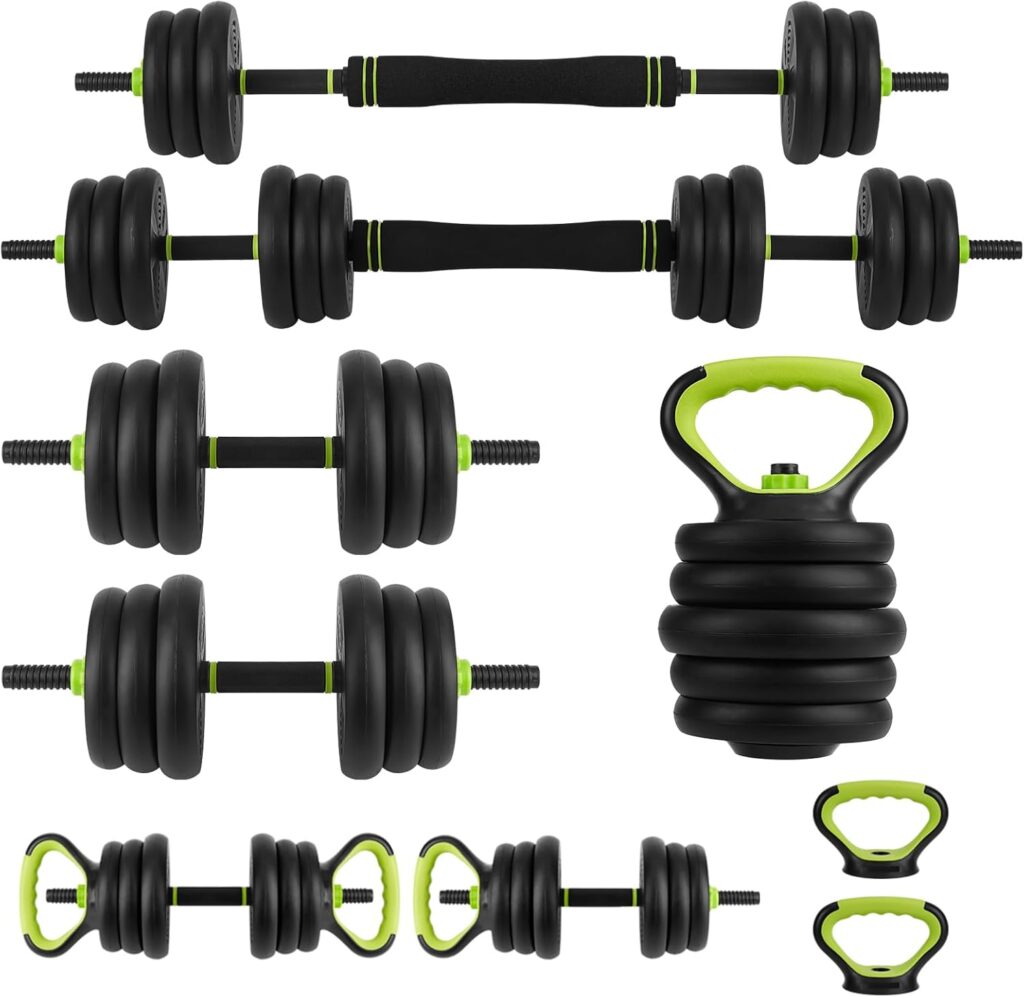 Adjustable Dumbbell Set, Adjustable Weights 30/44 /66/88 LBS Free Weight Set for Home Gym