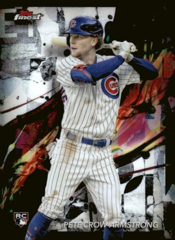 2024 Topps Finest #53 Pete Crow-Armstrong RC Rookie Chicago Cubs MLB Baseball Base Trading Card