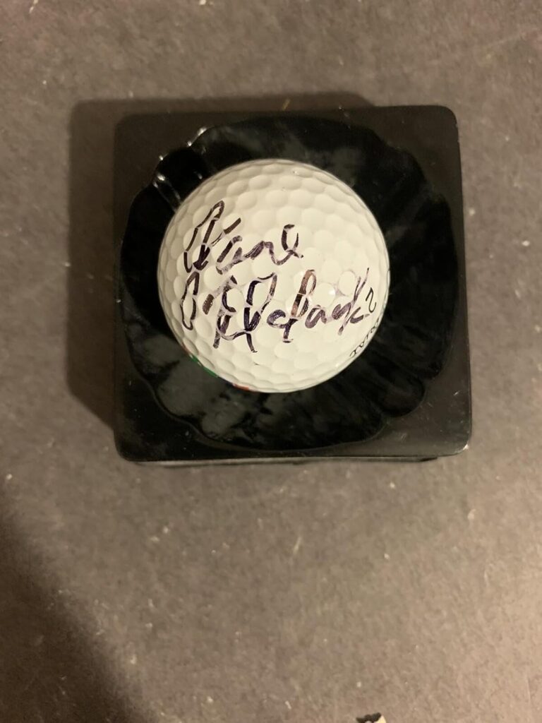 Jane Blalock Signed Titleist Kraft Nabisco Golf Ball – Autographed Soccer Balls