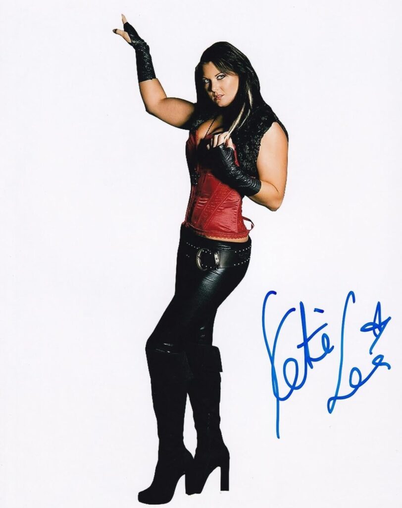 Katie Lea Burchill Signed 8×10 Photo WWE Winter TNA Impact The Temptress WOW 6 – Autographed Soccer Photos