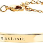 MignonandMignon Custom Engraved Name Bracelet, Personalized Initial Charm Jewelry for Mom, Daughter, Grandma, Matching Bracelets, Birthay Gifts for Her – 2BR