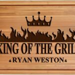 Personalized Gifts for Men Custom Engraved Cutting Board BBQ & Grilling Gift, Unique Grill Master Gift for Dad, Husband, or Father in Law Perfect Birthday or Christmas Gift Idea