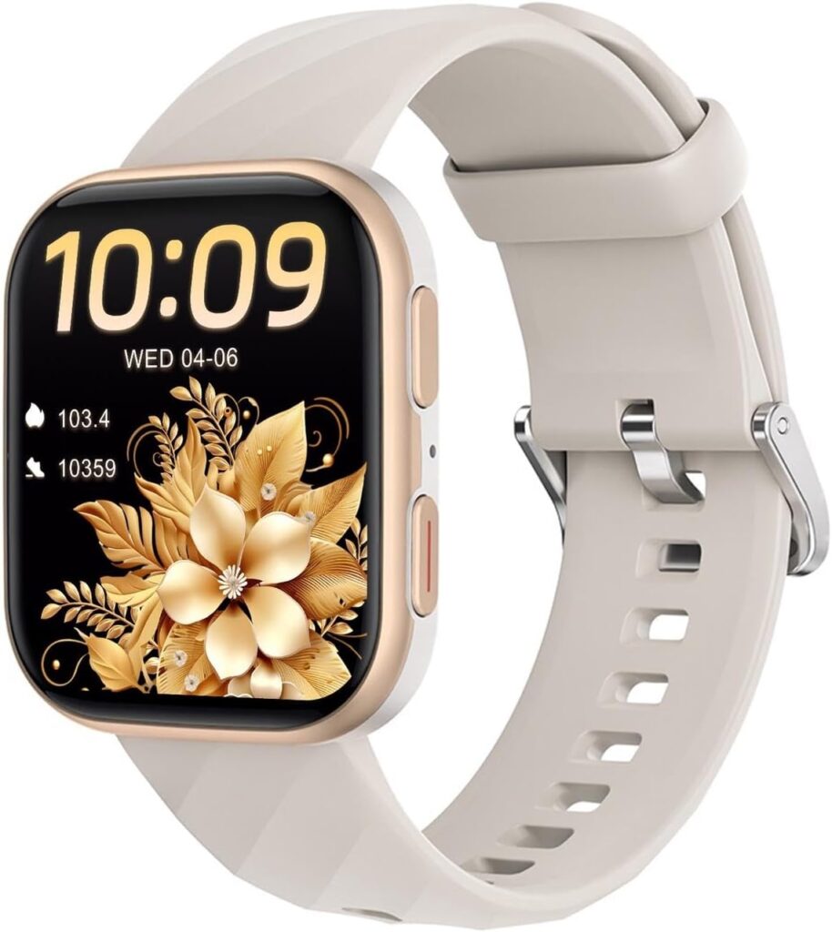 MorePro Health Fitness Tracker with 24/7 Heart Rate/Blood Pressure Monitor, Blood Oxy-gen/Sleep Tracking, 120+ Sports Activity Tracker, Smart Watch (Make/Answer Call) with Step Counter for Women Men