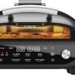 CANDY Indoor Grill and Air Fryer Combo with Ceramic Accessories, 7-IN-1 Digital Display, 5.2 QT Electric Smokeless, 500°F Max, Large View Window, Roast, Bake & Dehydrate, Adjustable Temps, Easy Clean