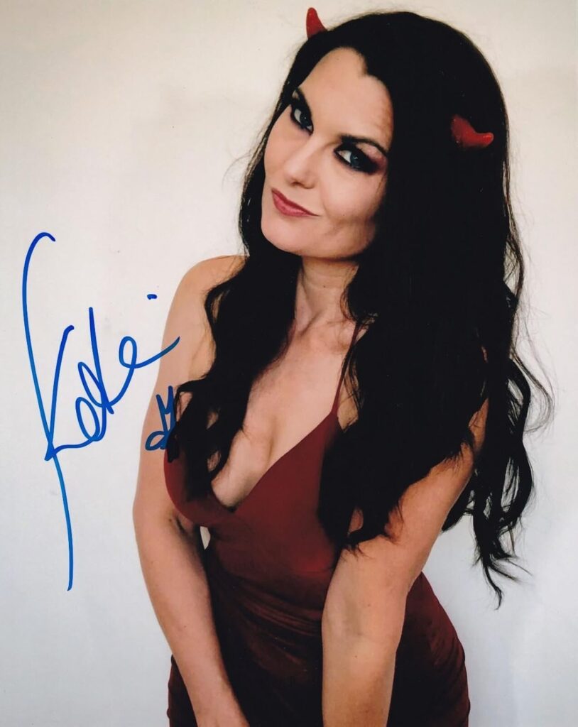 Katie Lea Burchill Signed 8×10 Photo WWE Winter TNA Impact The Temptress WOW 2 – Autographed Soccer Photos