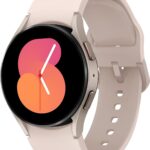 SAMSUNG Galaxy Watch 5 40mm Bluetooth Smartwatch w/Body, Health, Fitness and Sleep Tracker, Sapphire Crystal Glass, Enhanced GPS Tracking, US Version, Pink Gold Bezel w/Pink Band (Renewed)